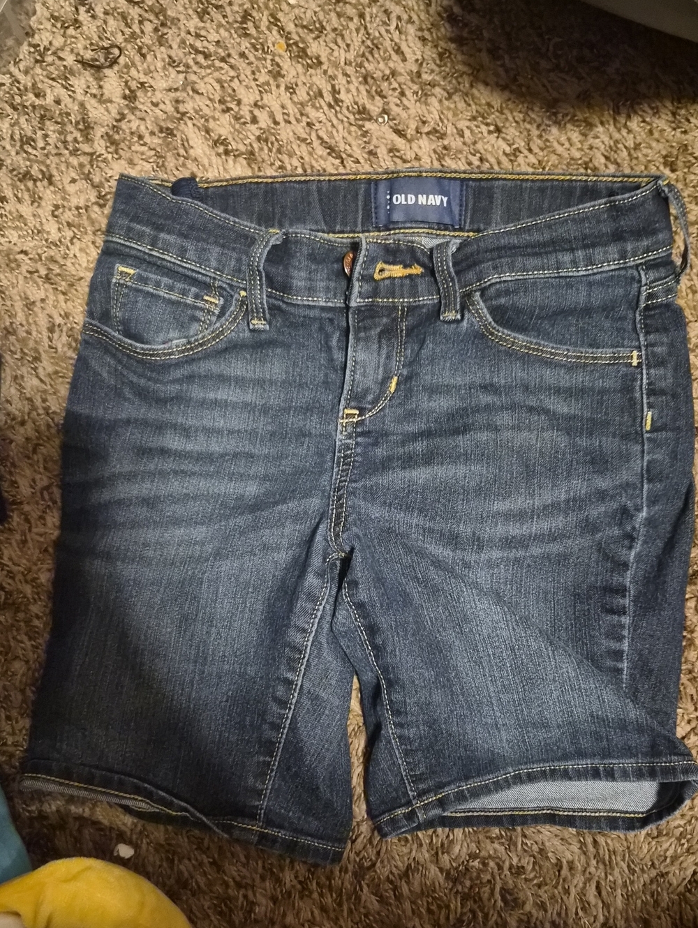 Old Navy Women's Dark Blue Denim Ankle-Length Cropped Jeans